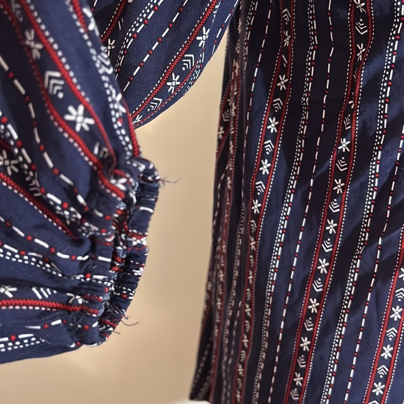 UMGEE Striped Multi Colored Aztec Boho Tunic Dress/top - Picture 6 of 11